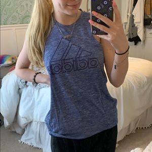 ADIDAS; Purple Athletic Shirt